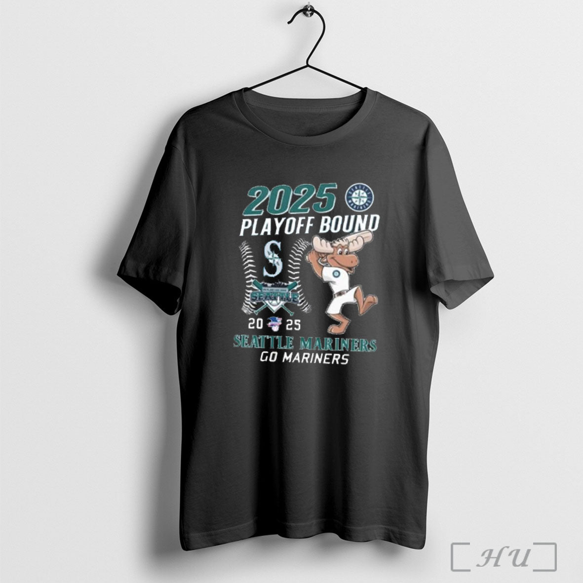 Officials Seattle Mariners 2025 Playoff Bound Go Mariners Mascot T Shirt
