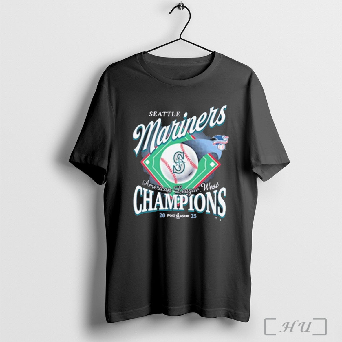 Officials Seattle Mariners Al West Division Champions 2025 Postseason T Shirt