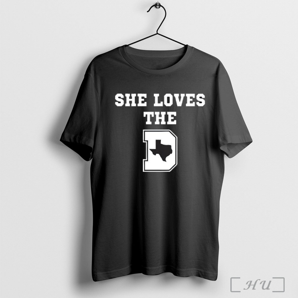 Officials She Loves The D Texas Map V Neck T Shirt