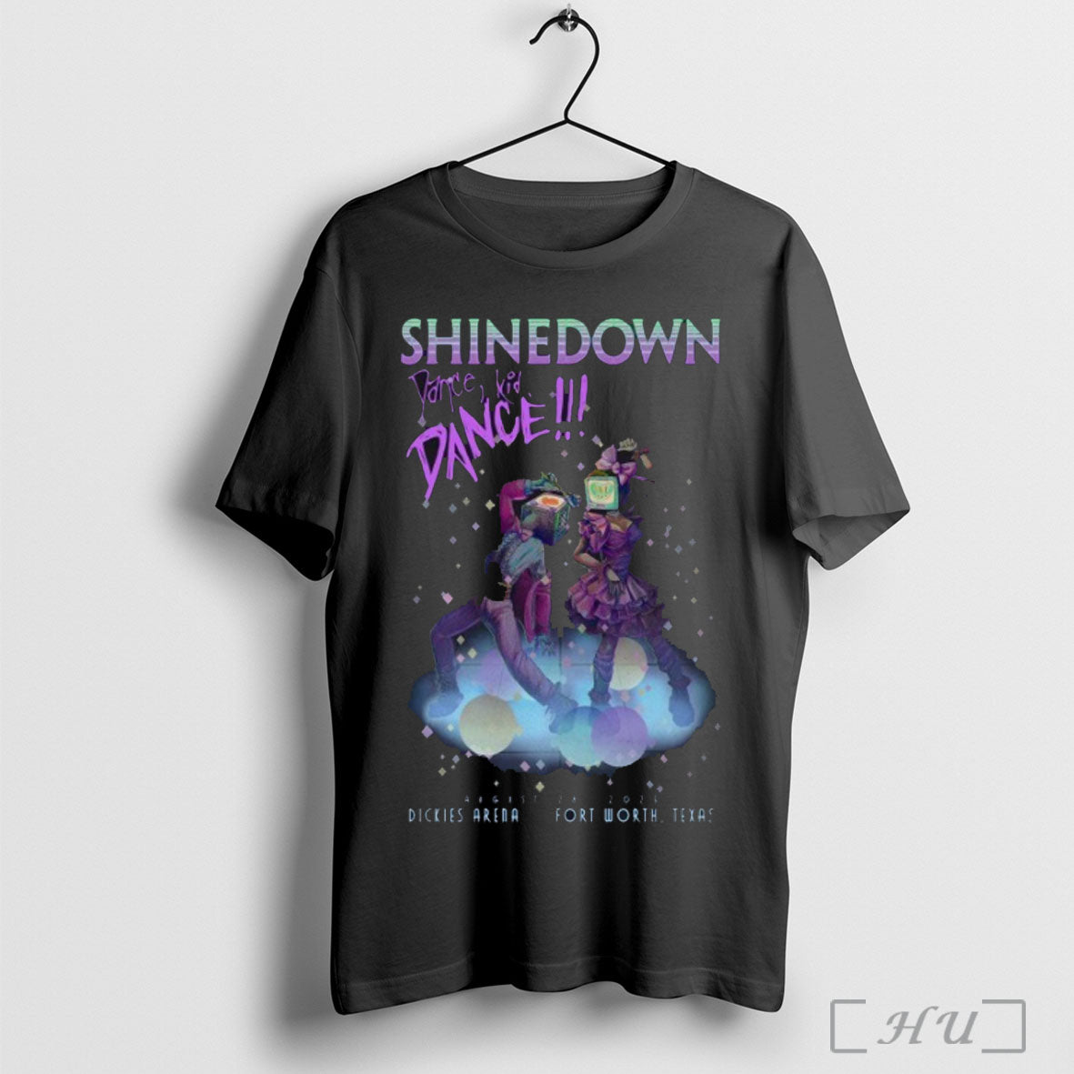 Officials Shinedown Dance Kid Dance 08 28 2025 Fort Worth Texas T Shirt