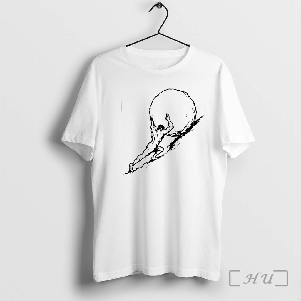 Officials Sisyphus Pushing Boulder Sketch Premium T Shirts Sweater Hoodie Jpg