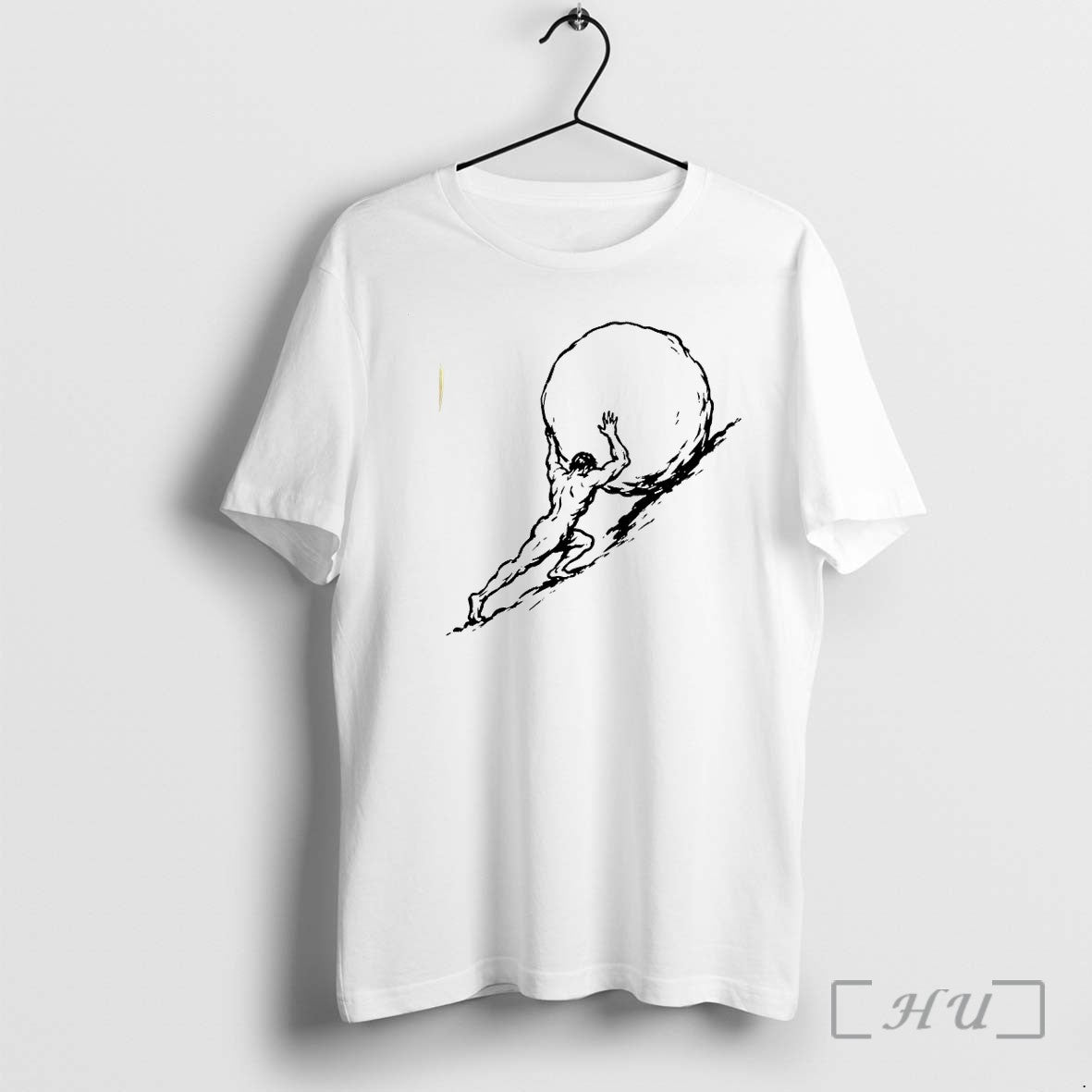 Officials Sisyphus Pushing Boulder Sketch Premium T Shirts Sweater Hoodie Jpg