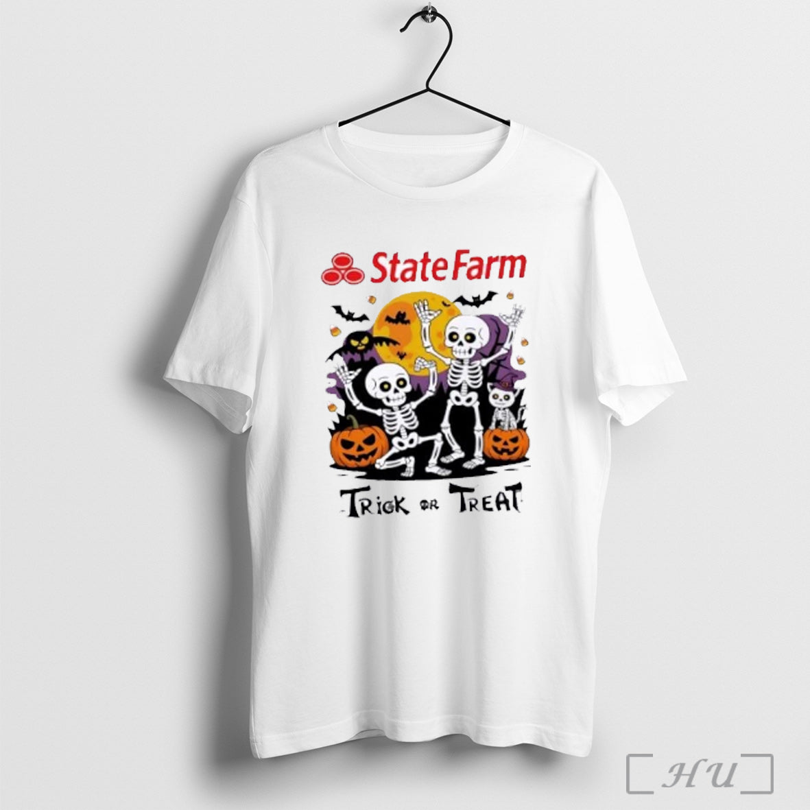 Officials Skeleton X State Farm Trick Or Treat Halloween T Shirt