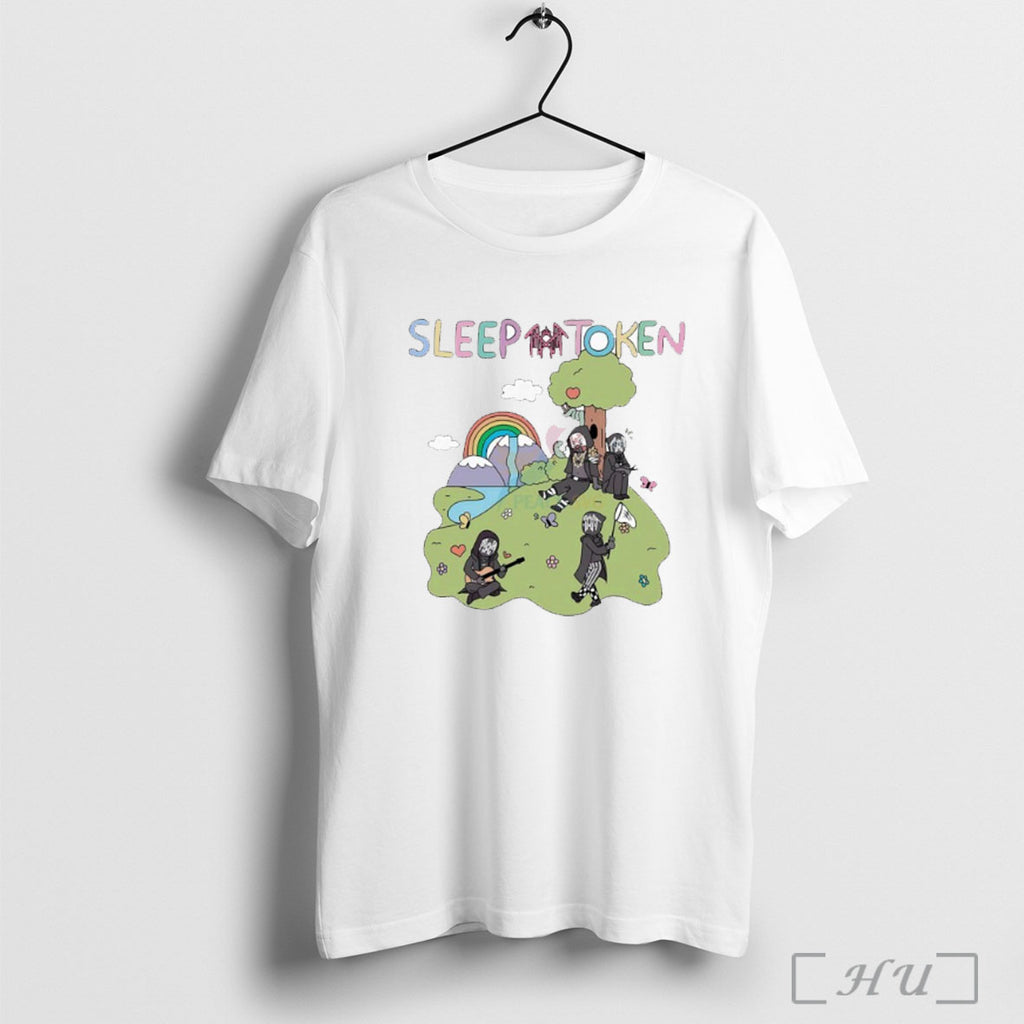 Officials Sleep Token Band Themed Fun Cartoon T Shirt