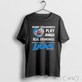 Officials Some Grandmas Play Bingo Real Grandmas Watch Detroit Lions T Shirt