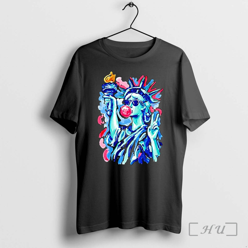 Officials Statue Of Liberty Blowing Bubble Gum Sunglasses Pop Black