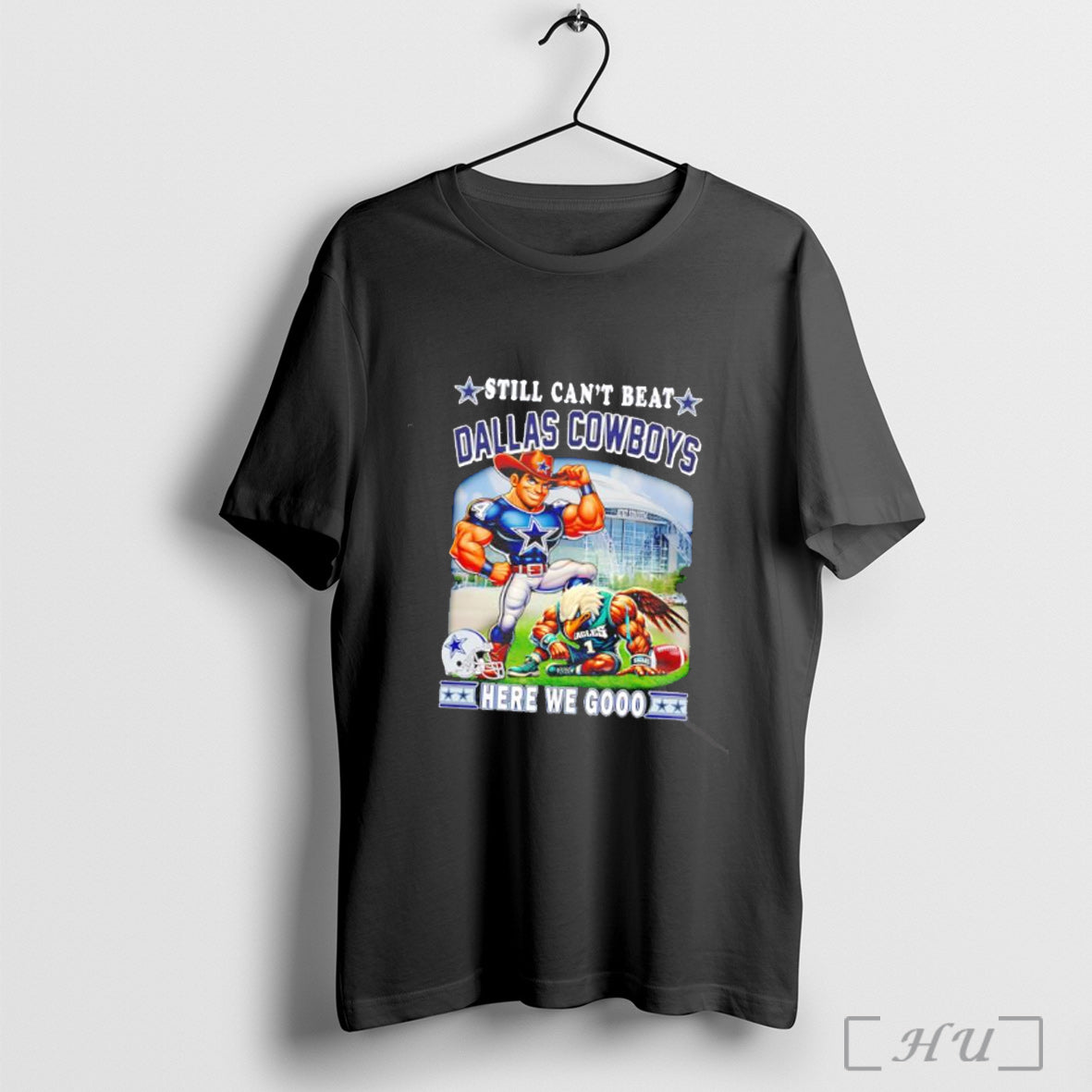 Officials Still Cant Beat Dallas Cowboys Here We Gooo Mascot Shirt Hoodie Sweater Longsleeve And