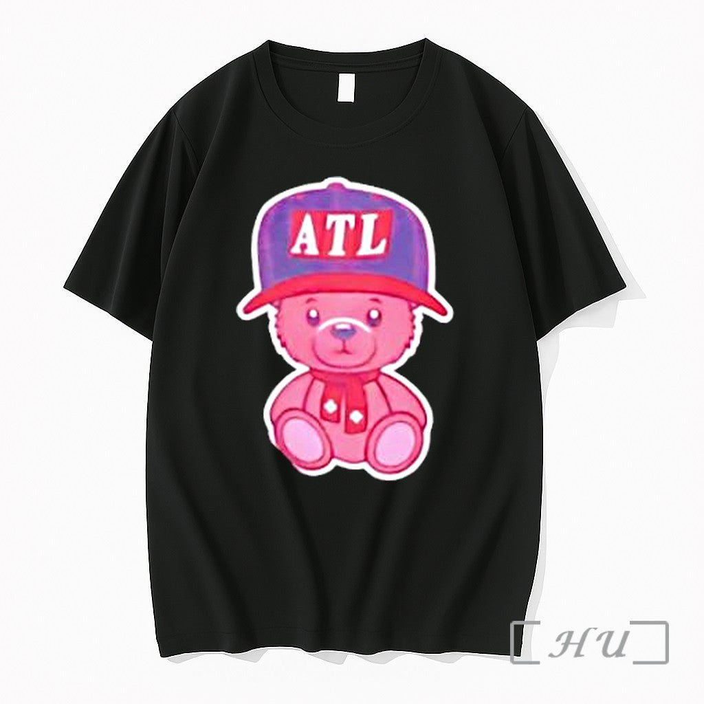 Officials Teddy Bear Atlanta Braves Baseball Atl Cap Scarf