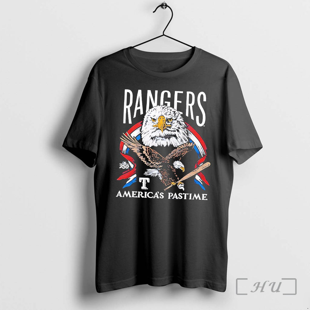 Officials Texas Rangers Americas Pastime 250th Tri Blend Tee