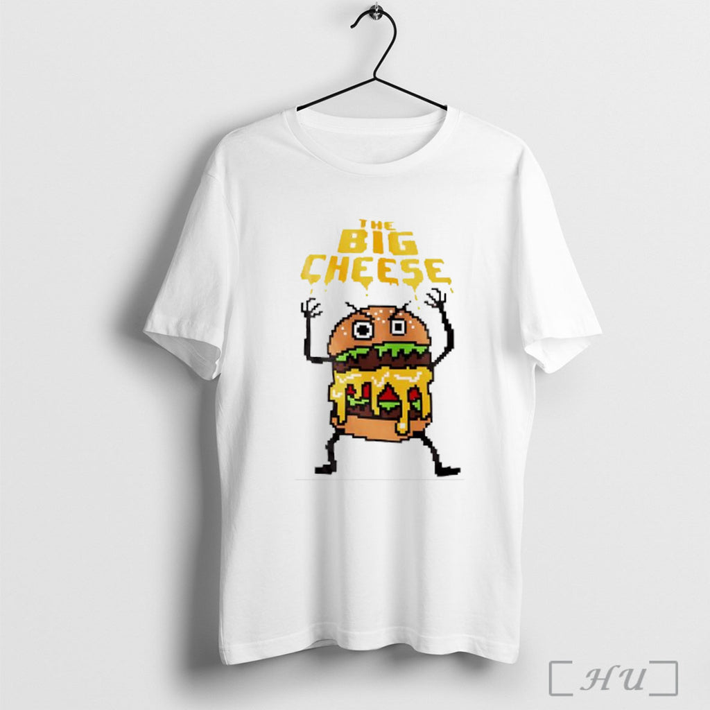 Officials The Big Cheeseburger 8 Bit Graphic T Shirt