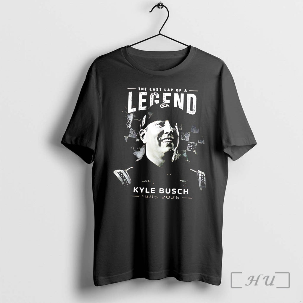 Officials The Last Lap Of A Kyle Busch Racing Legend Memorial Tee Premium T Shirts