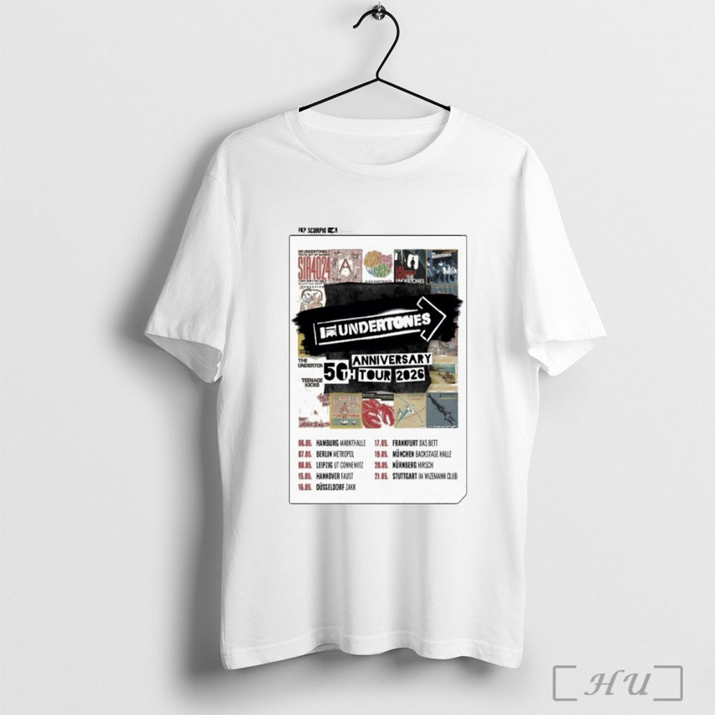 Officials The Undertones 50th Anniversary Tour 2026 Dates T Shirt