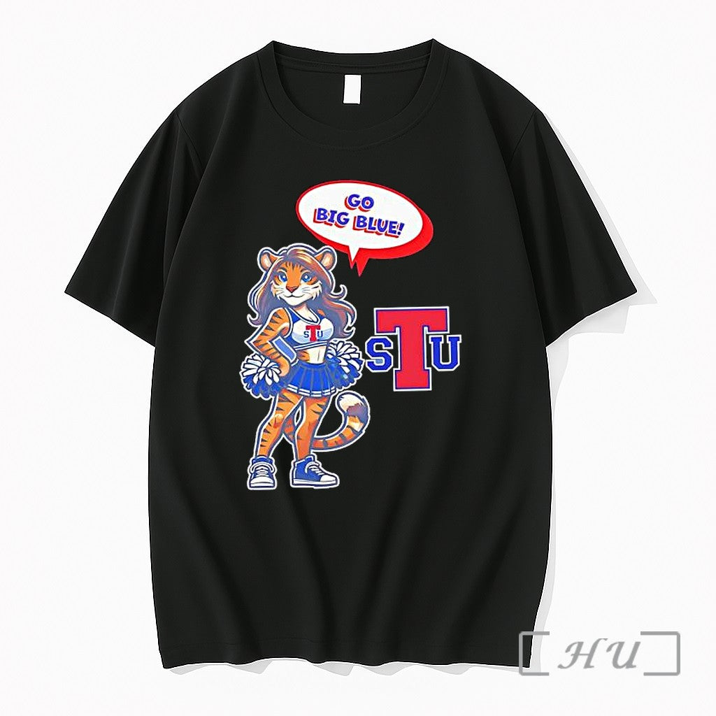 Officials Tiger Cheerleader Go Big Blue Louisiana Tech Bulldogs