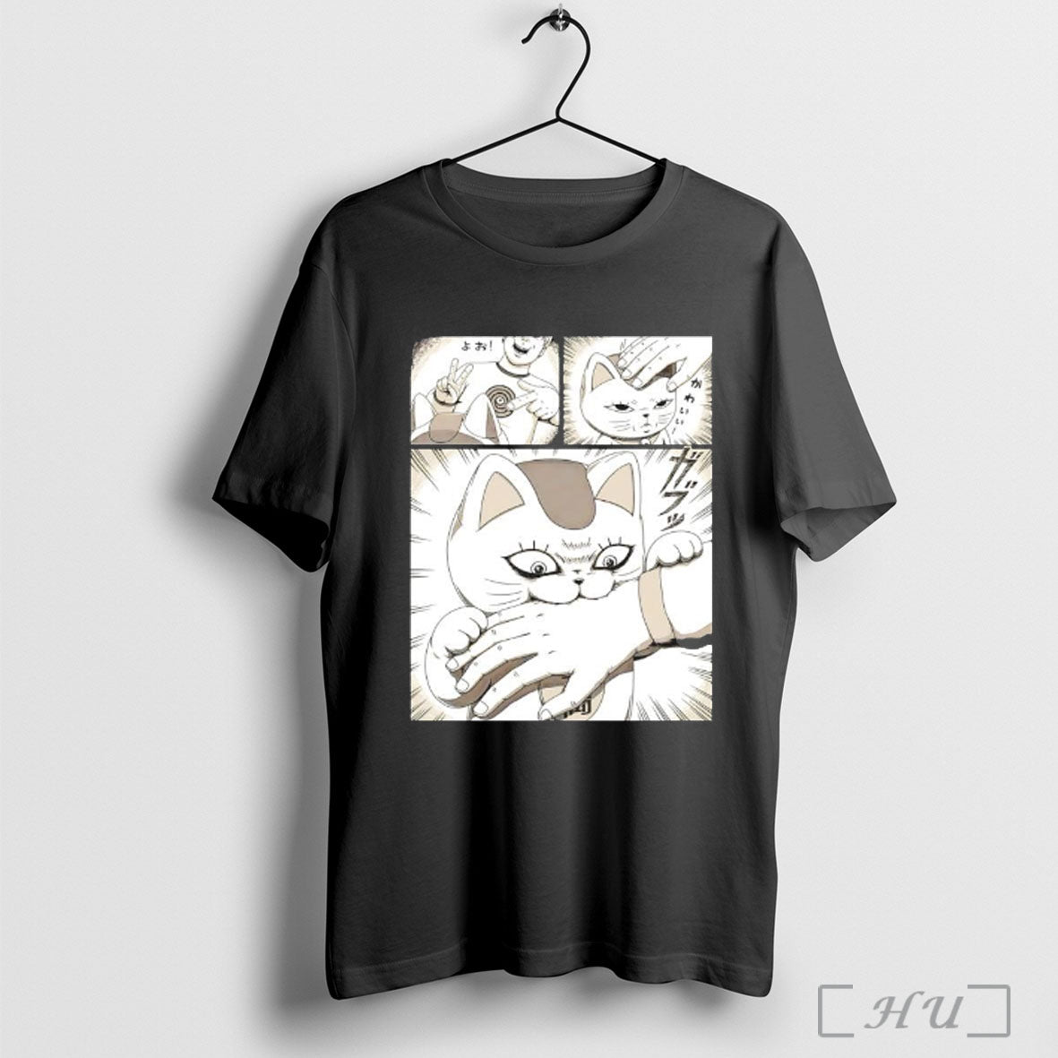 Officials Turbo Granny Dandada Maneki Neko Bite Manga T Shirt