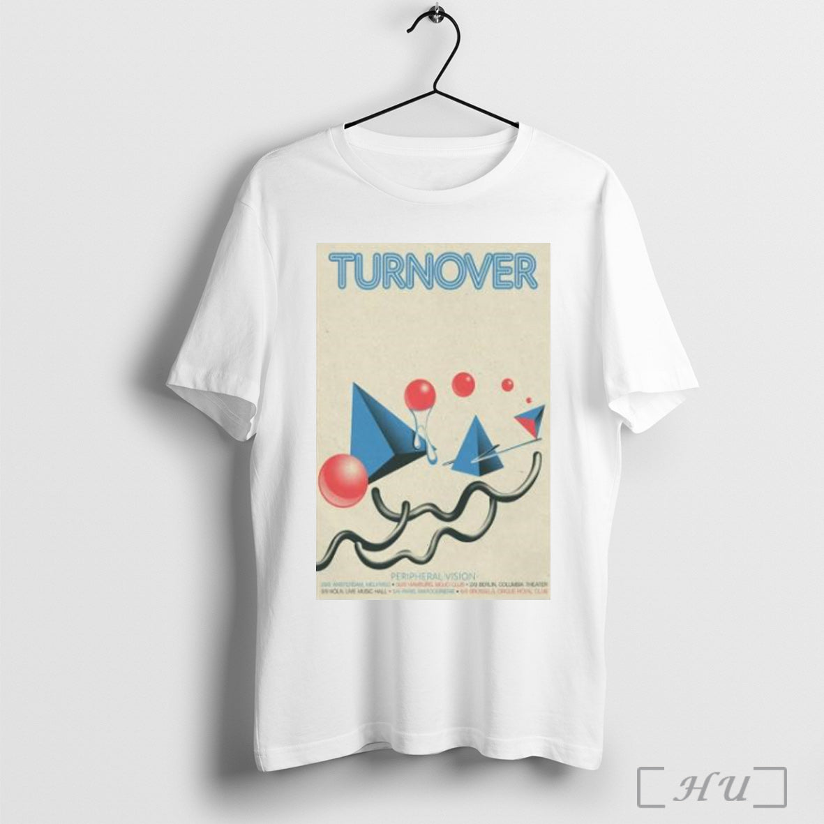 Officials Turnover Peripheral Vision Tour 2025 T Shirt