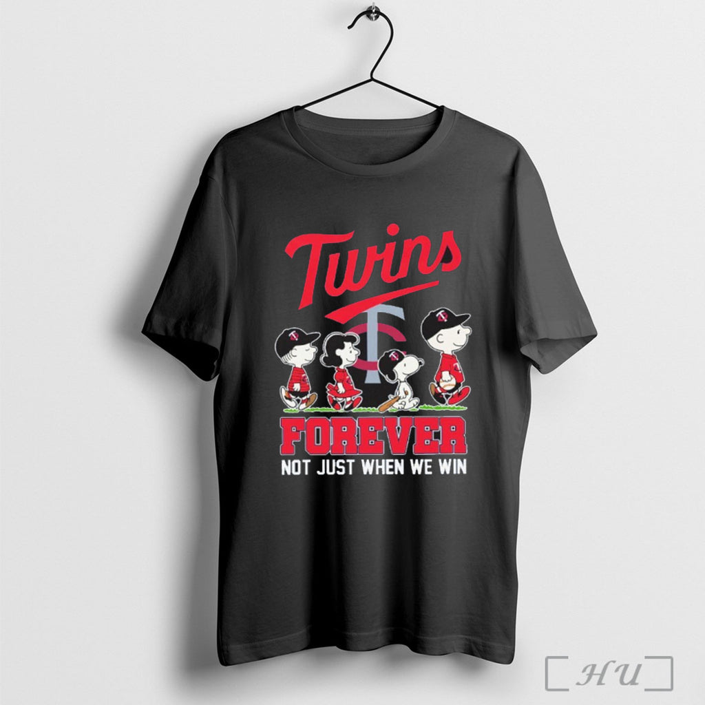 Officials Twins Peanuts Abbey Road Forever Not Just When We Win T Shirt