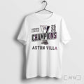 Officials Uefa Europa League Champions 2026 Aston Villa Logo Tee