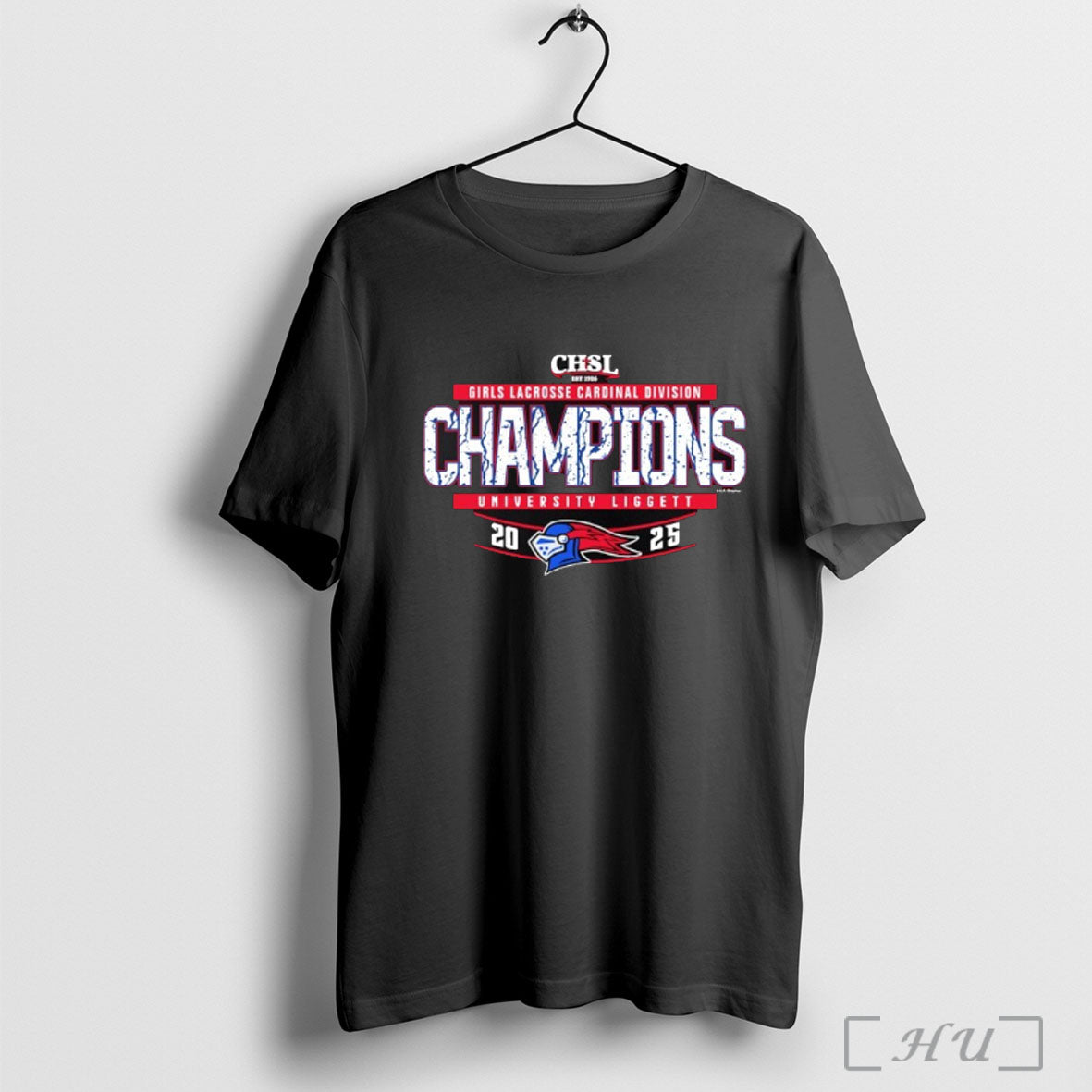 Officials University Liggett 2025 Girls Lacrosse Cardinal Division Champions T Shirt