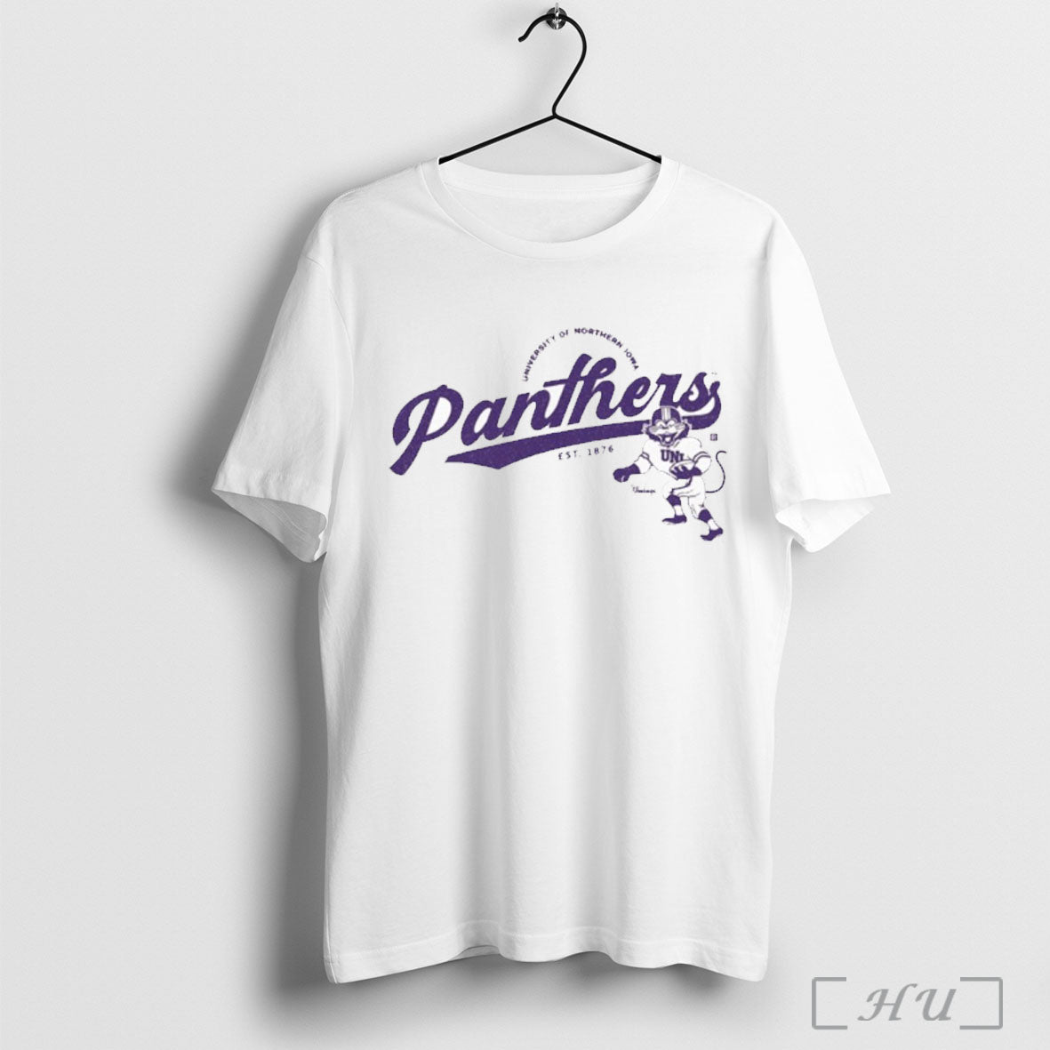 Officials University Of Northern Iowa Panthers Script Logo T Shirt