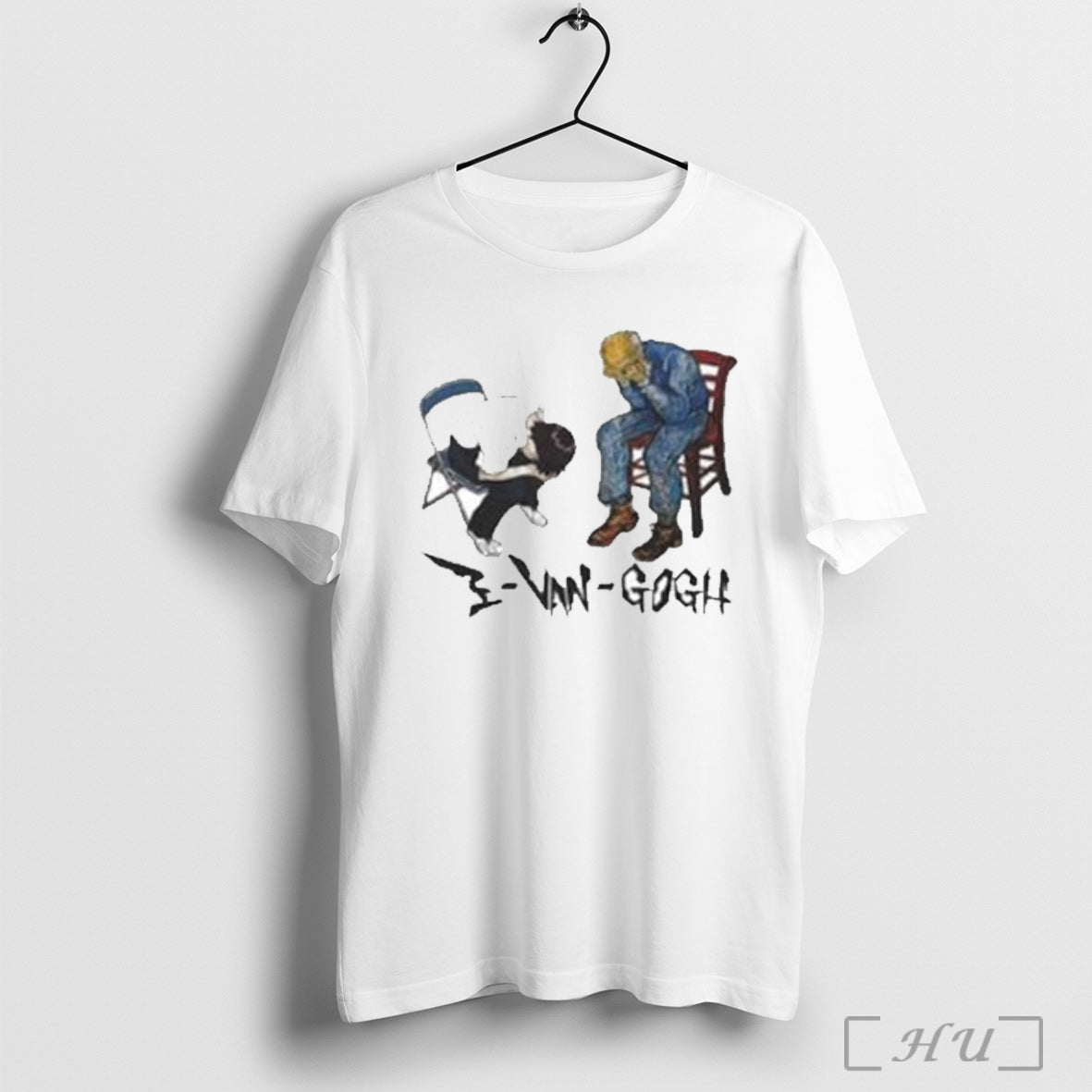 Officials Van Gogh And Ikari Shinji Evangogh T Shirt