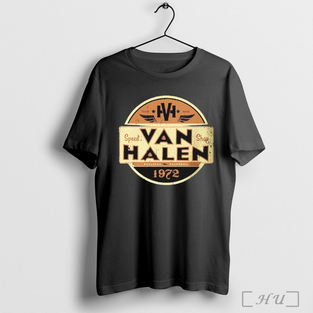 Officials Van Halen Speed Shop 1972 T Shirt