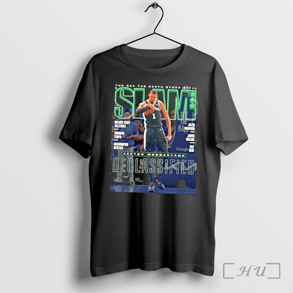 Officials Victor Wembanyama San Antonio Spurs Nba Slam Cover Number 1 Premium T Shirts Sweater