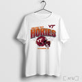Officials Virginia Tech Hokies Football Ncaa Blacksburg Va Helmet Grid T Shirt