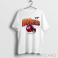 Officials Virginia Tech Hokies Football Helmet Grid Blackburg Virginia T Shirt