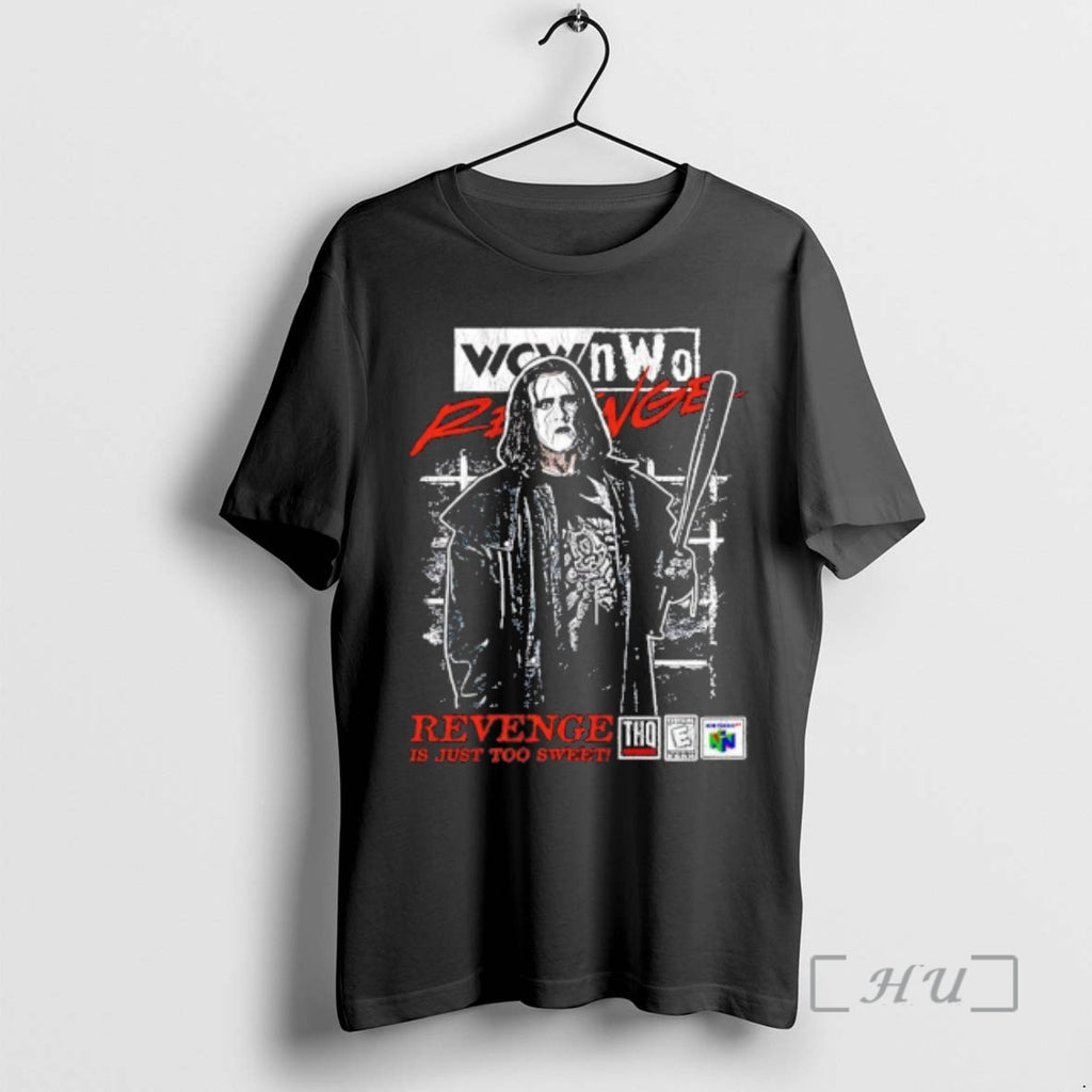 Officials Wcw Nwo Revenge Is Just Too Sweet N64 Legendary Wrestler Sting Premium T Shirts