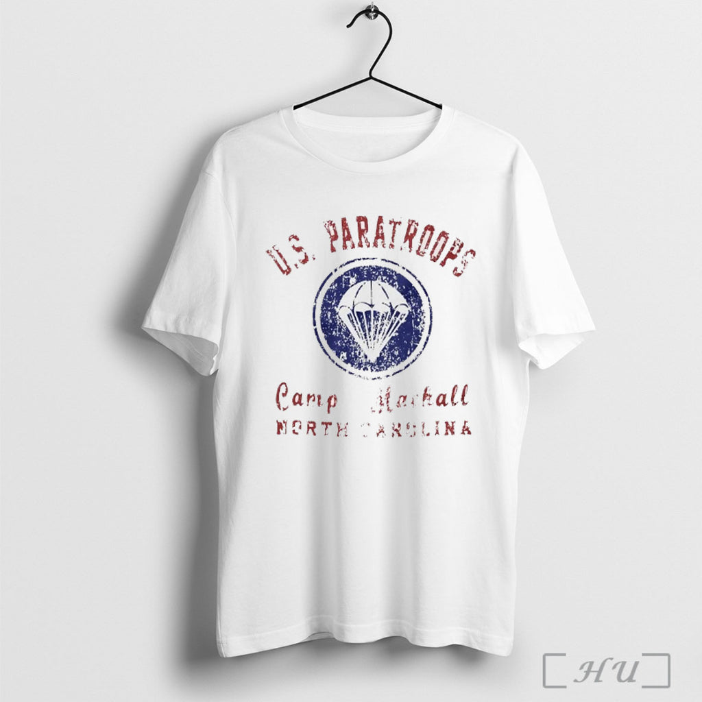 Officials Ww2 Us Paratroops Camp Mackall North Carolina T Shirt