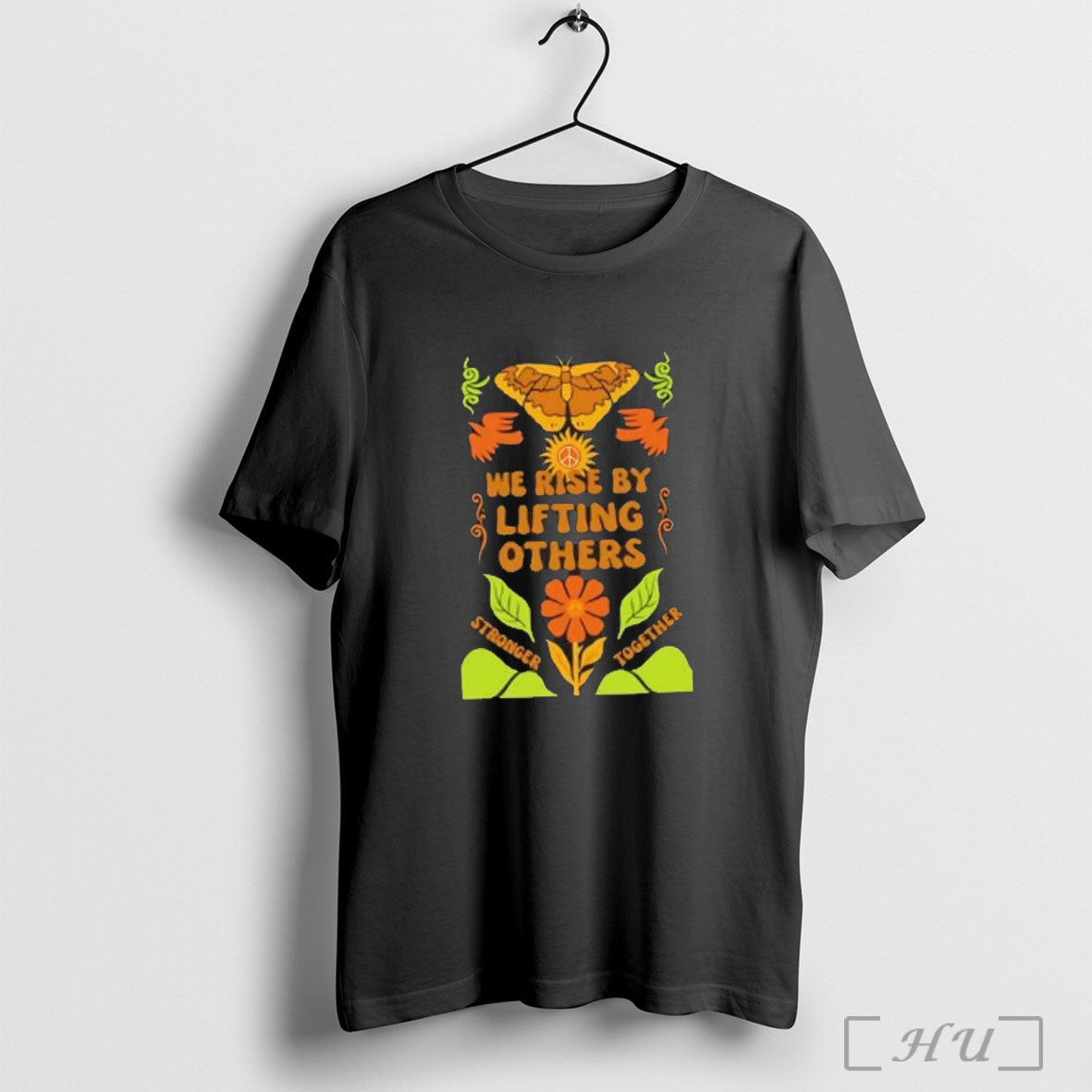 Officials We Rise By Lifting Others Butterfly And Floral T Shirt