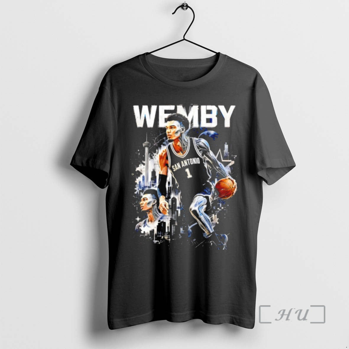 Officials Wemby Half Alien Victor Wembanyama San Antonio Spurs Basketball Graphic Vintage Premium T Shirts