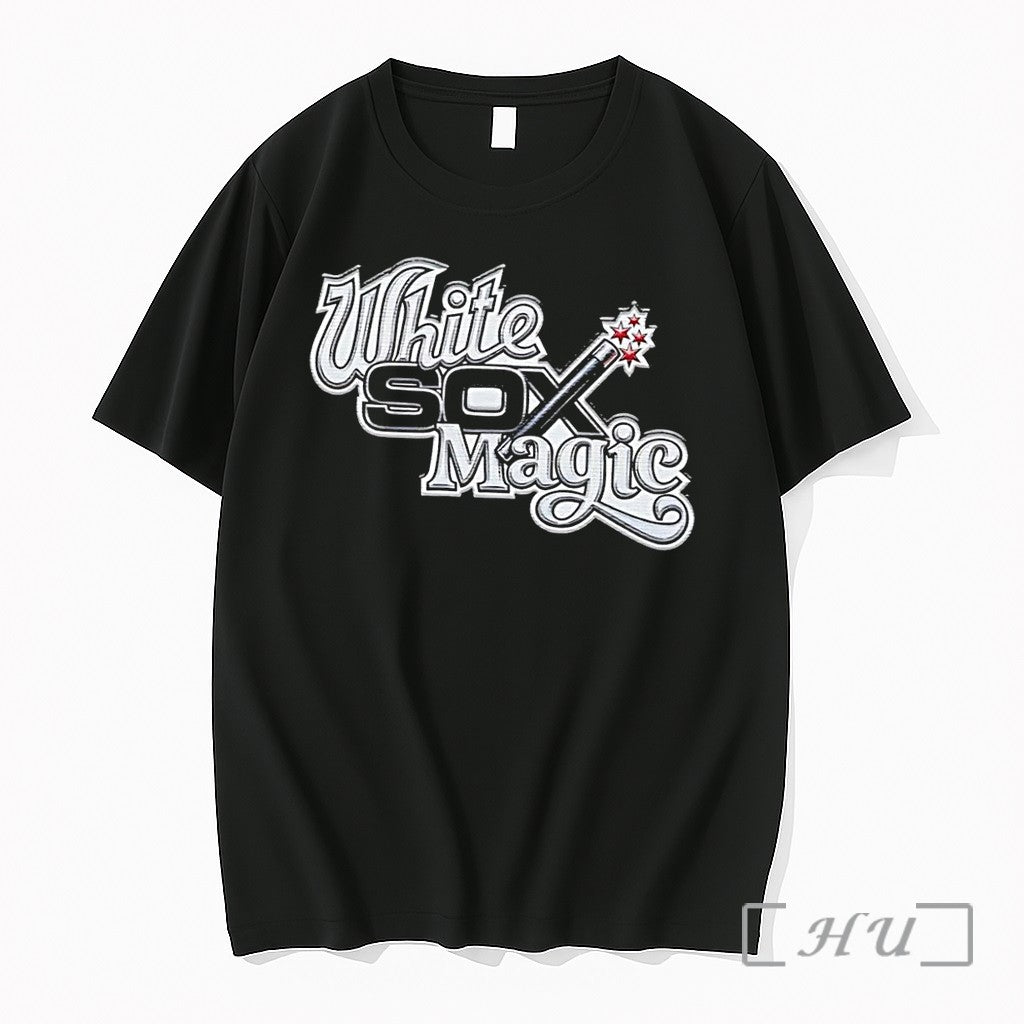 Officials White Sox Magic Wand Stars Black Premium T Shirts Sweater Hoodie Jpg
