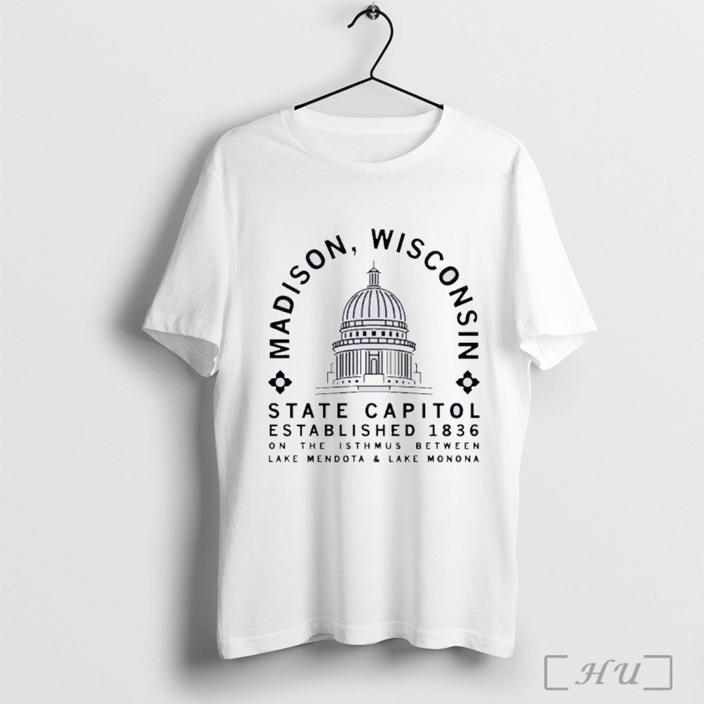 Officials Wisconsin Madison Capitol Minimal Shirt T Shirt