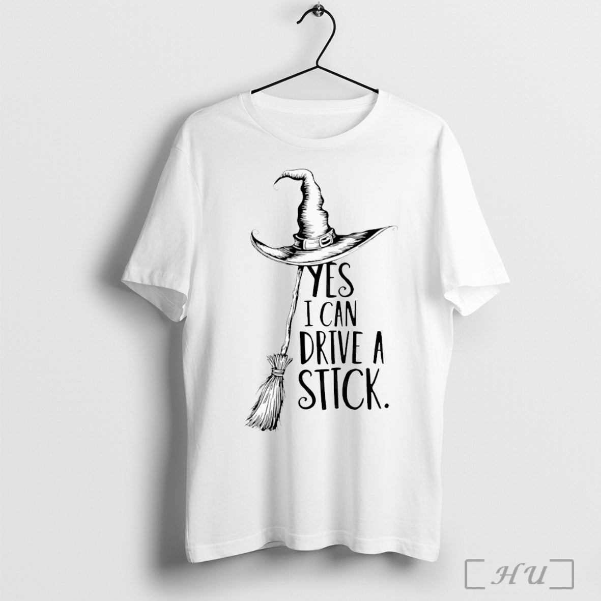 Officials Yes I Can Drive A Stick Halloween White T Shirt