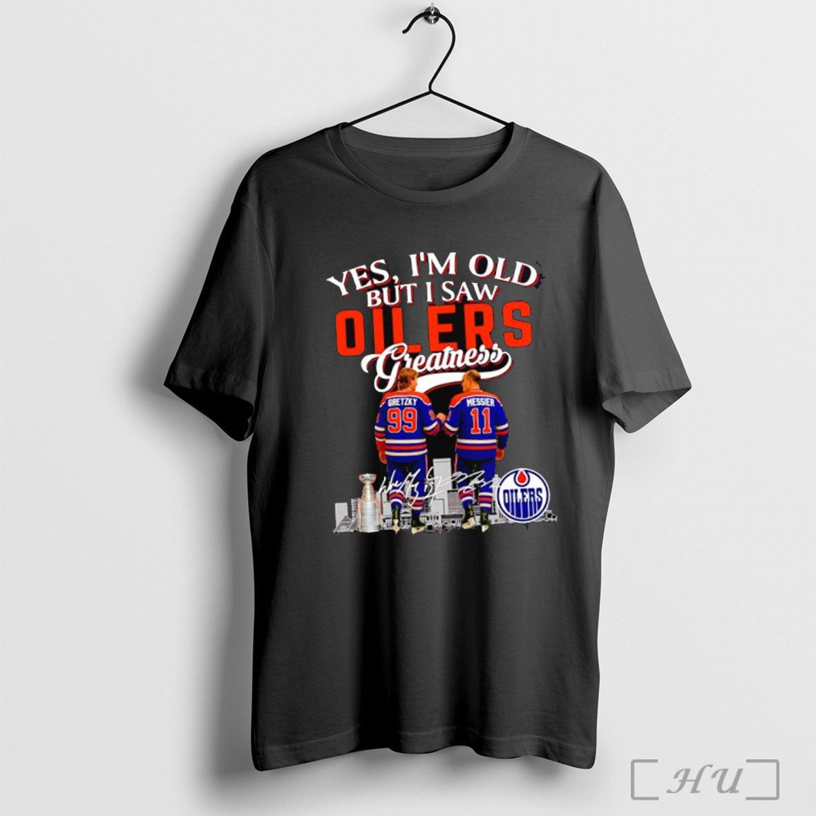 Officials Yes Im Old But I Saw Edmonton Oilers Greatness Legends Signatures T Shirt
