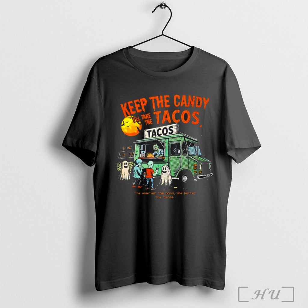 Officials Keep The Candy Ill Take The Tacos Halloween T Shirt