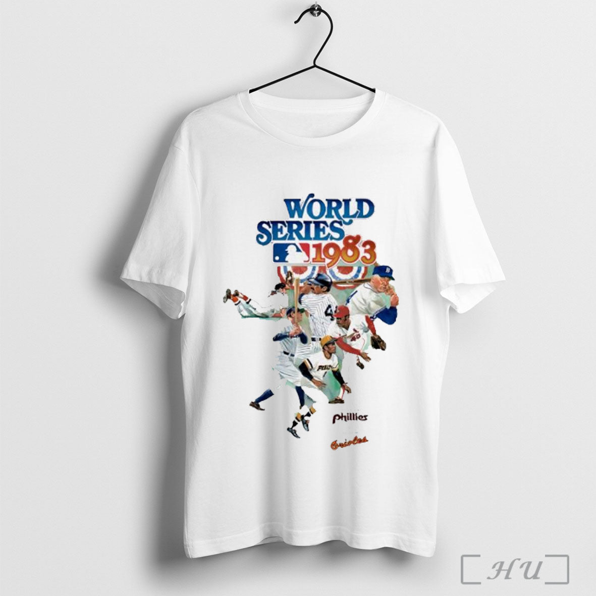 Officialsbaltimore Orioles Vs Philadelphia Phillies 1983 World Series Program Baseball Vintage T Shirt
