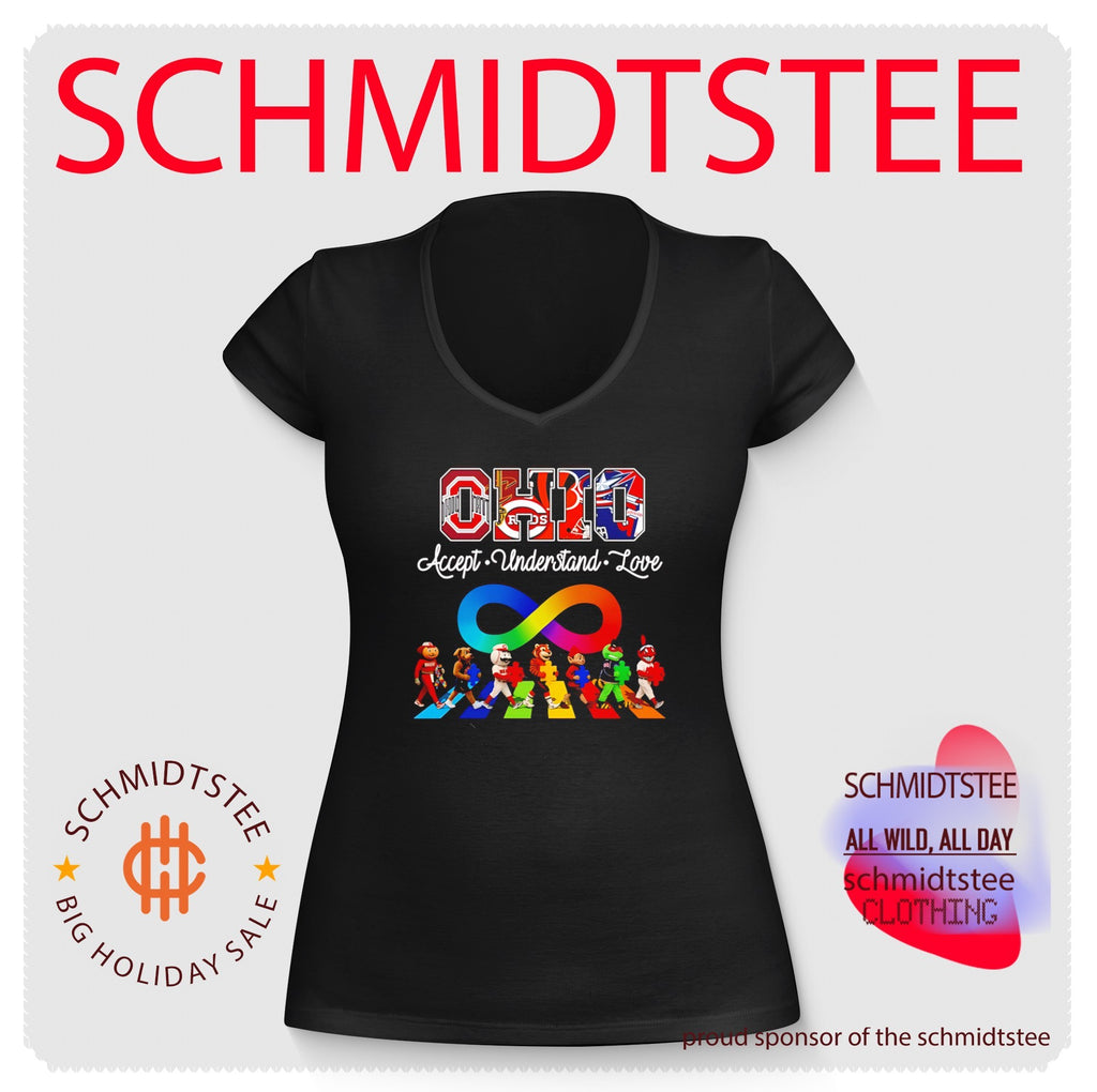 Ohio Sports Teams Autism Awareness Accept Understand Love shirt