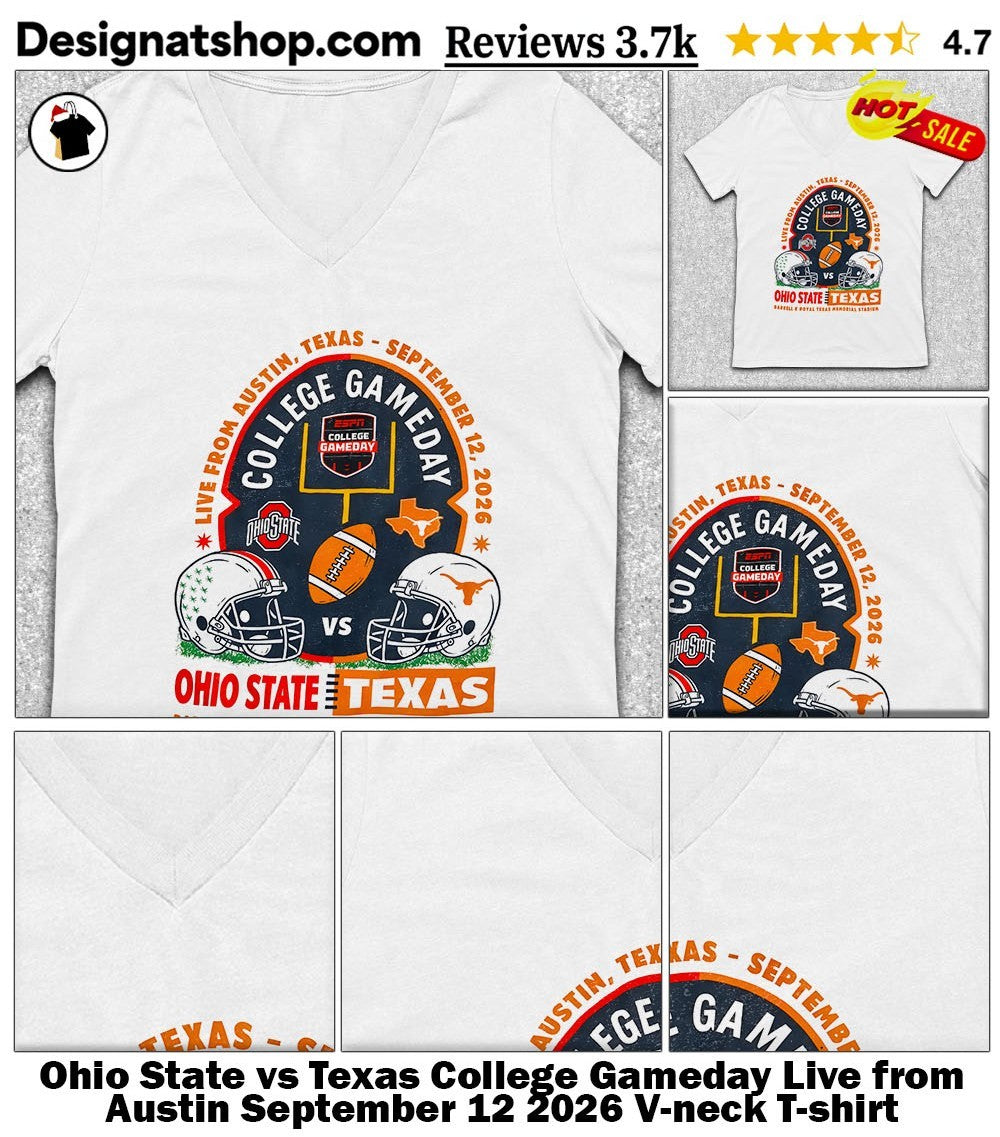 Ohio State vs Texas College Gameday Live from Austin September 12 2026 shirt