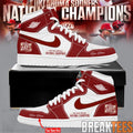 Oklahoma Sooners 2026 National Champions Custom AJ1 Sneakers