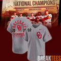 Oklahoma Baseball 2026 National Champions White-Gray Baseball Jersey