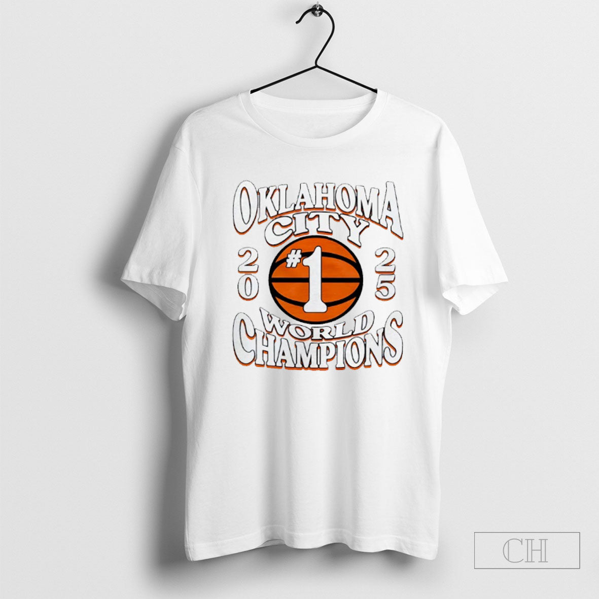 Oklahoma City Thunder 1 Ball Nba Basketball 2025 World Champions Tee Shirt