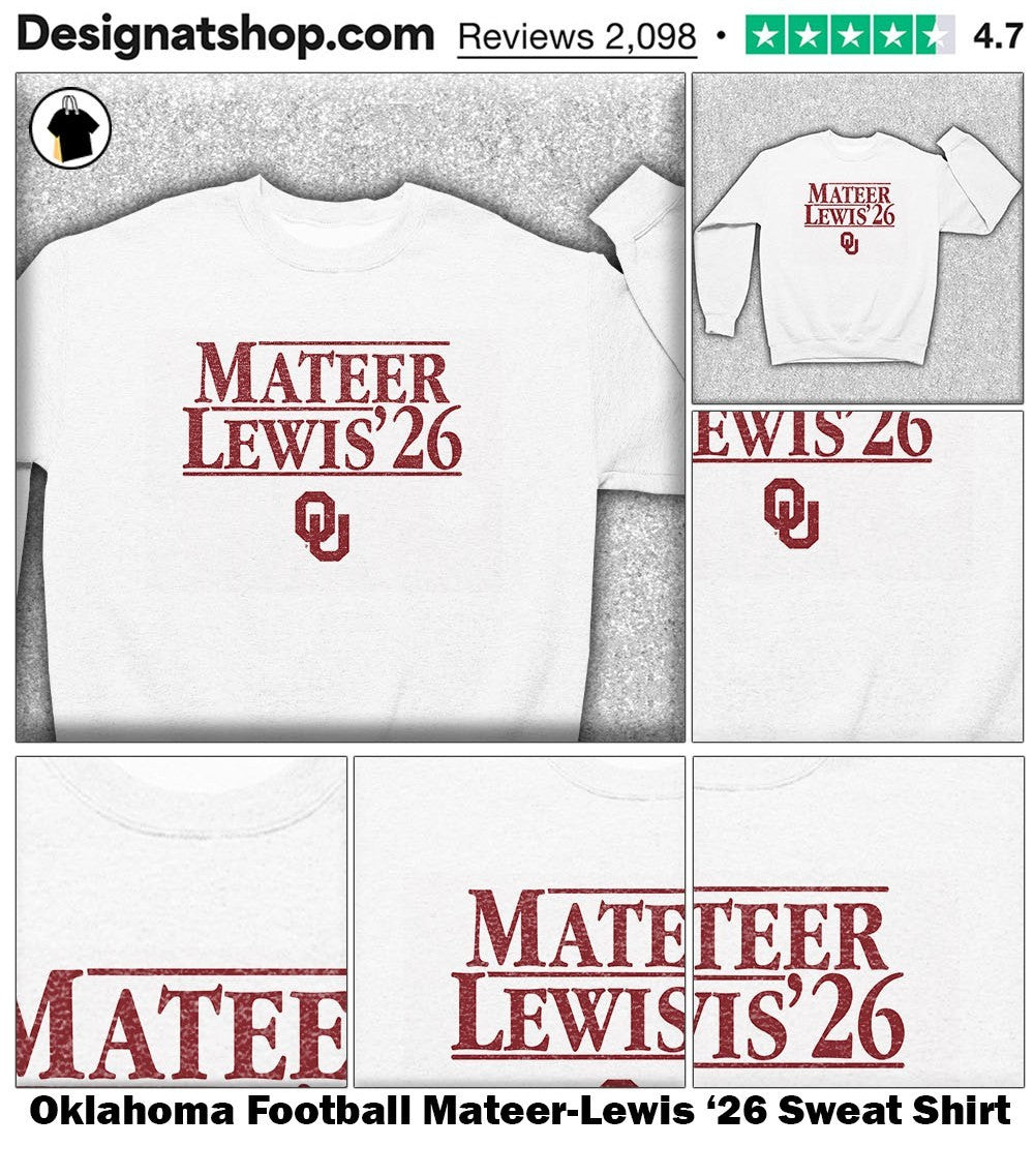 Oklahoma Football Mateer-Lewis ’26 shirt
