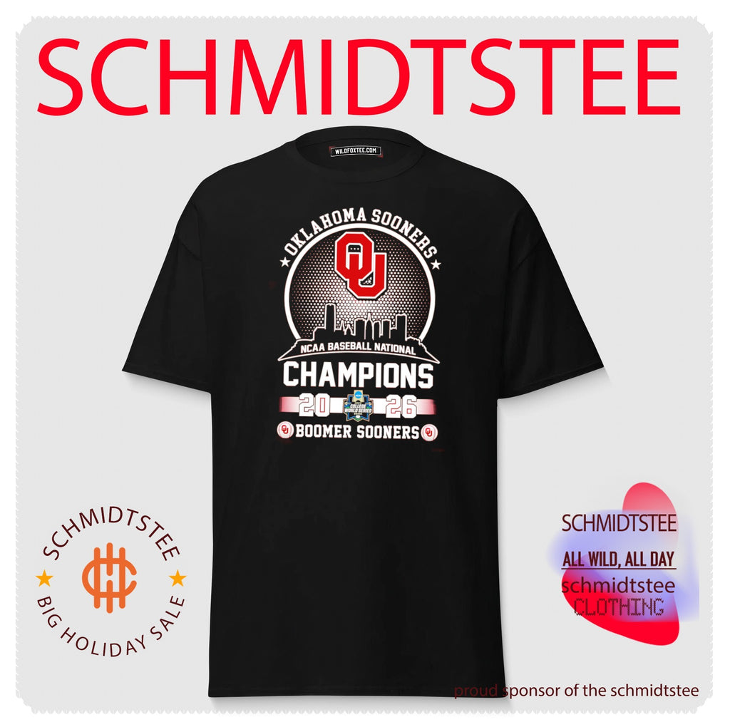 Oklahoma Sonners 2026 NCAA Baseball National Champions Boomer Sooners skyline shirt