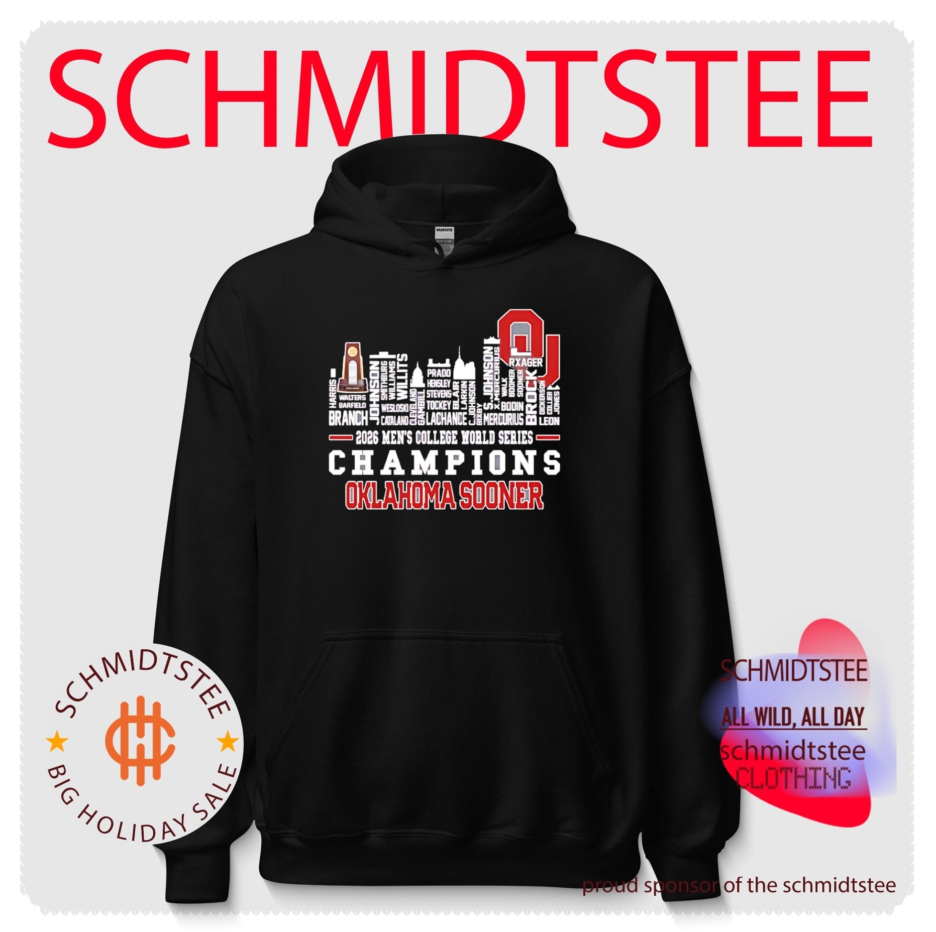 Oklahoma Sooner 2026 Men’s College World Series Champions NCAA skyline shirt