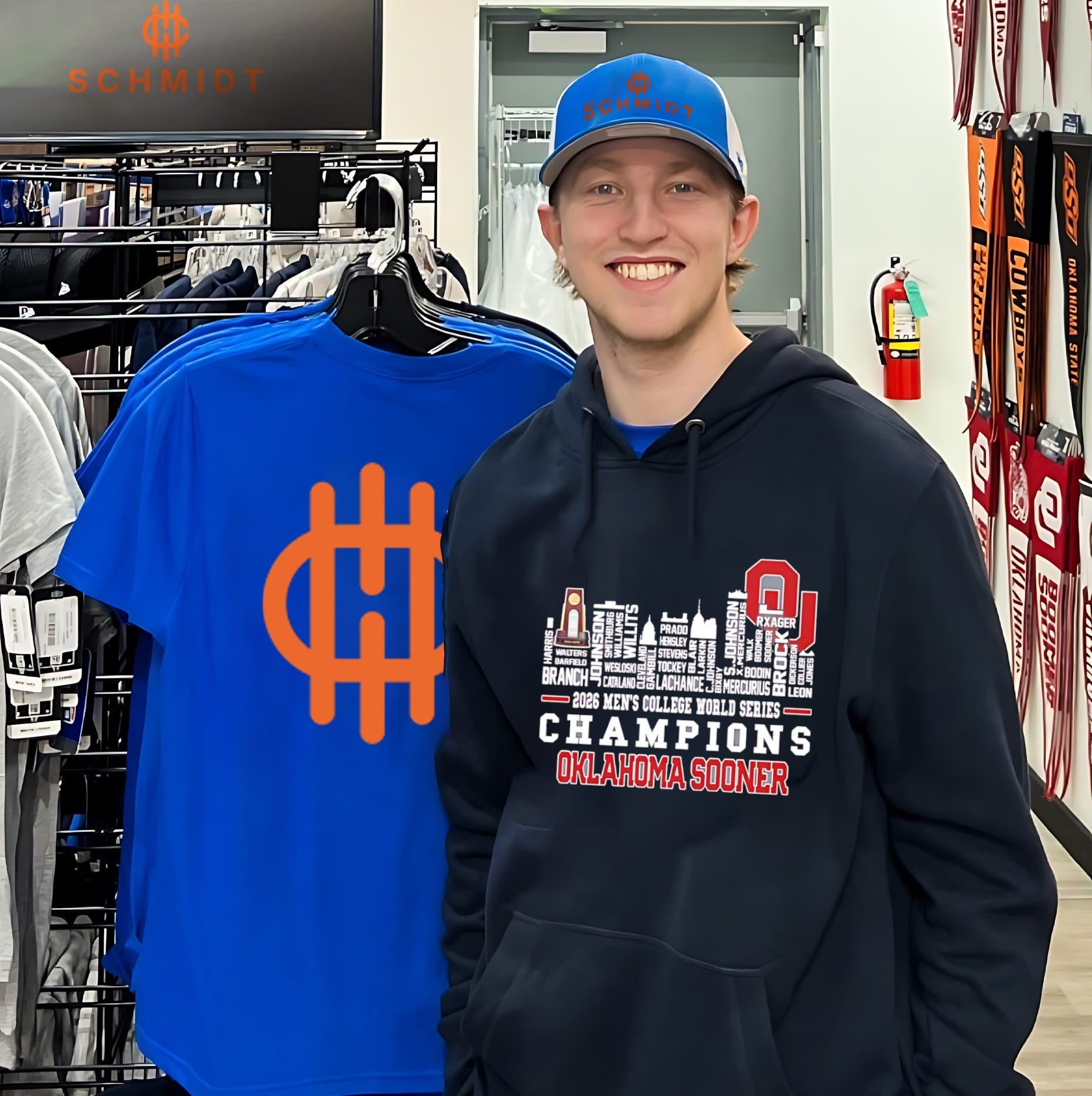Oklahoma Sooner 2026 Men’s College World Series Champions NCAA skyline shirt