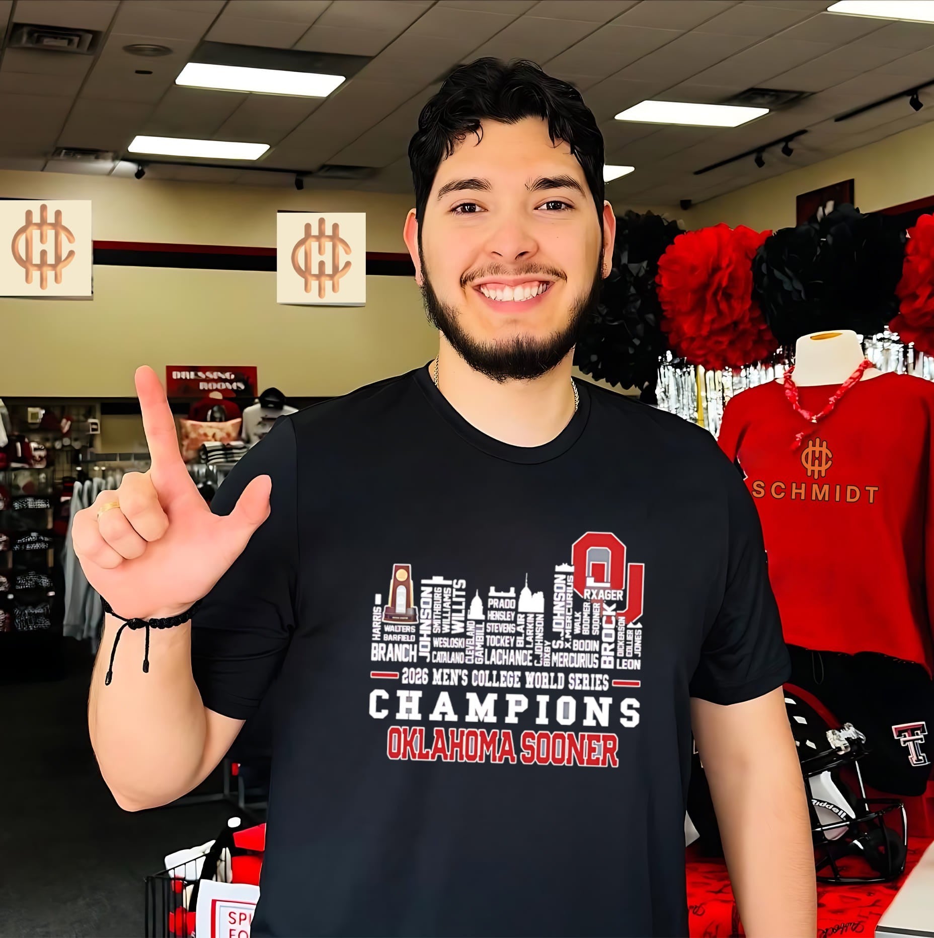 Oklahoma Sooner 2026 Men’s College World Series Champions NCAA skyline shirt