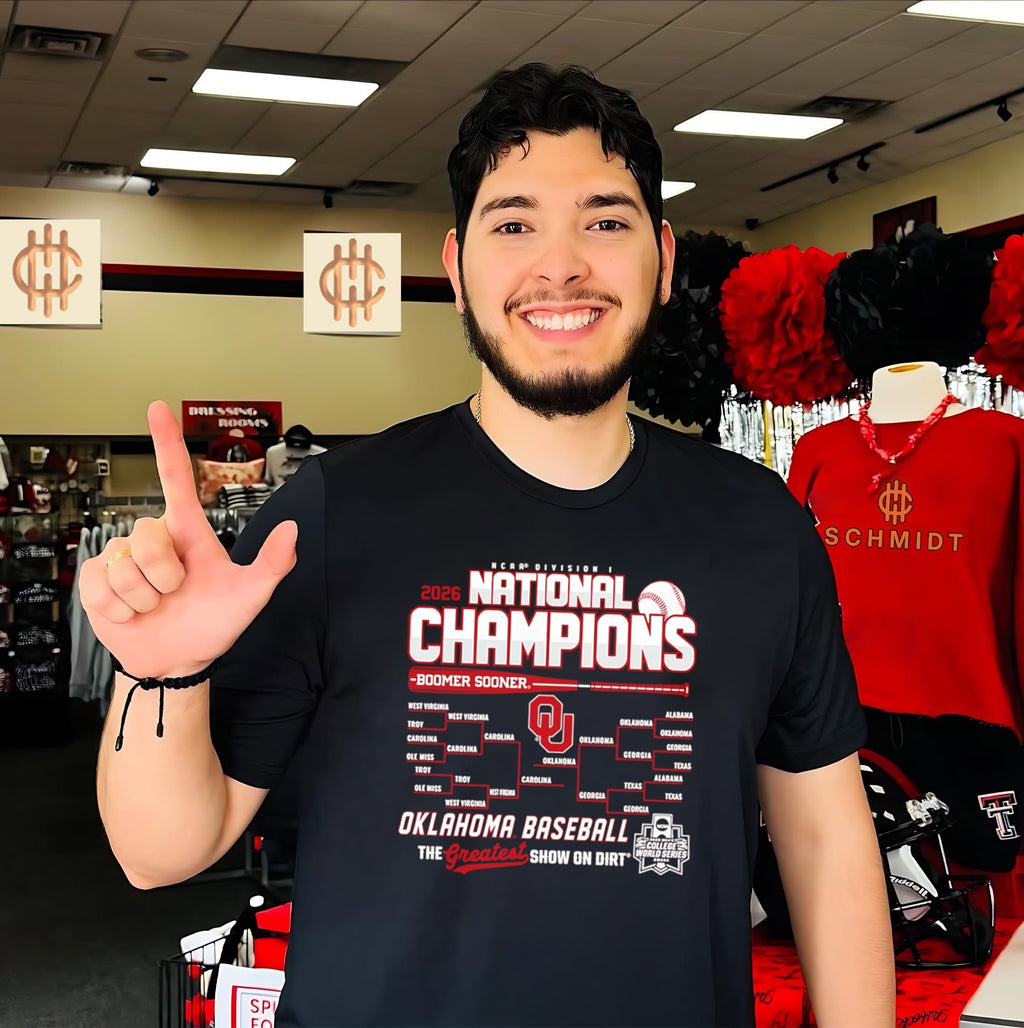 Oklahoma Sooners 2026 College World Series Champions Bracket shirt