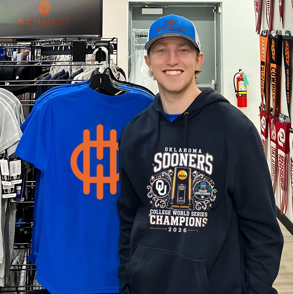 Oklahoma Sooners 2026 College World Series Champions trophy shirt